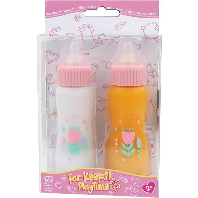JC Toys - Deluxe Disappearing Magic Bottles, Fits All Dolls, Milk and Juice, Ages 2+, Pink - Image 2