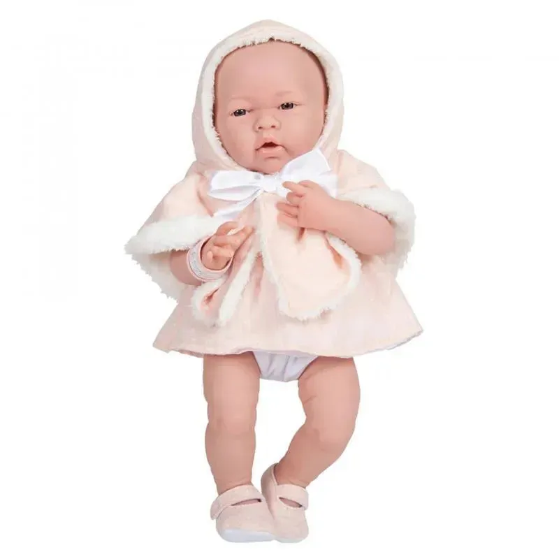 Jc Toys La Newborn All-Vinyl In Pink Coat And Outfit W/ Animal Friend - Image 3