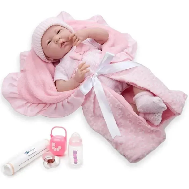 JC Toys - Newborn Soft Body Boutique Baby Doll, 15.5-Inch, Pink - Image 5