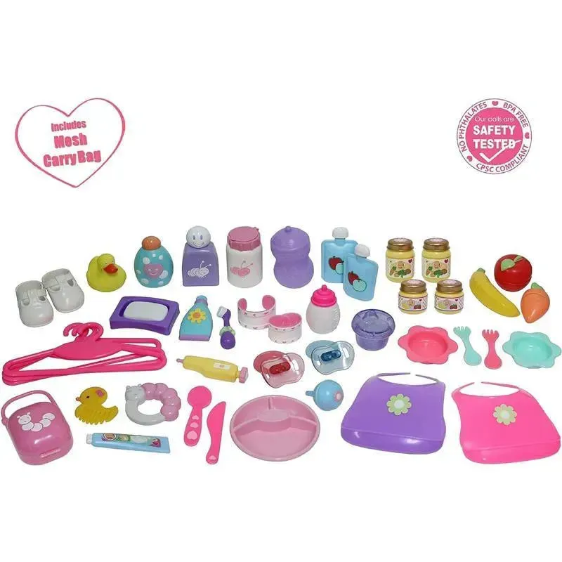 JC Toys - Nursery 45 Piece Accessory Bag for Keeps Playtime, Ages 2+ - Image 3