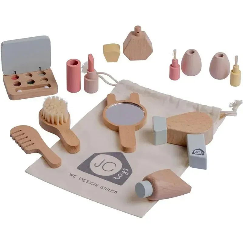 JC Toys - Real Wood 10 Piece Personal Care-Make Up Set, Parfait Collection, Ages 3+, Twiggly Toys - Image 4