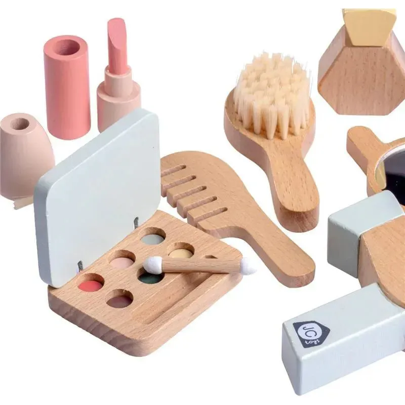 JC Toys - Real Wood 10 Piece Personal Care-Make Up Set, Parfait Collection, Ages 3+, Twiggly Toys - Image 5