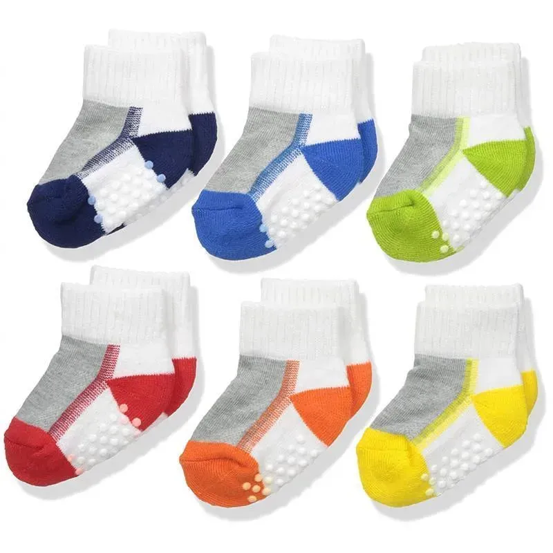 Jefferies Socks - Baby Boy Performance Tech Quarter 6 Pk, Multi