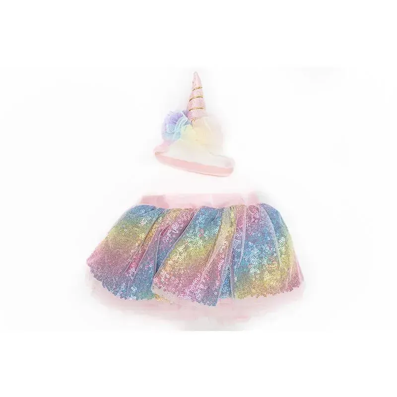 Jlika - Newborn Baby Girl Unicorn Tutu Set Skirt And Headband