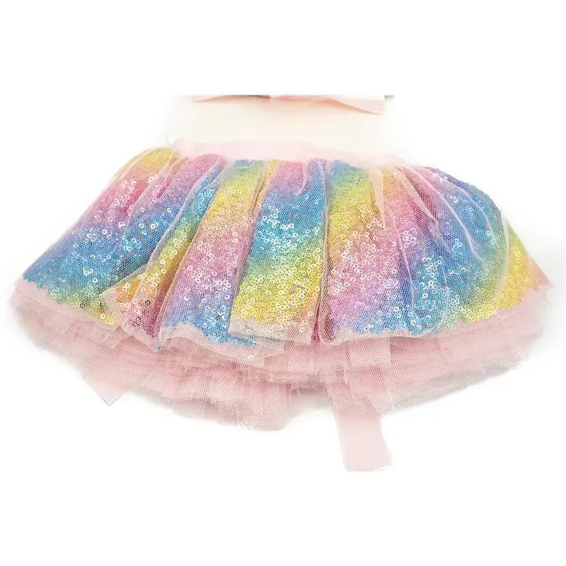 Jlika - Newborn Baby Girl Unicorn Tutu Set Skirt And Headband - Image 6