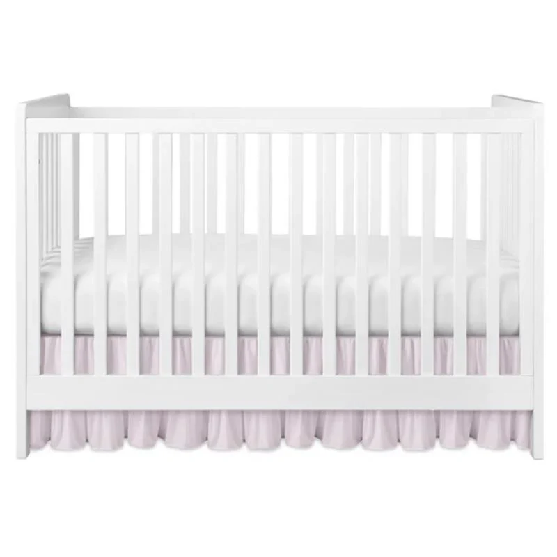 Jlika - Ruffled Crib Skirt For Baby Bed, Pink