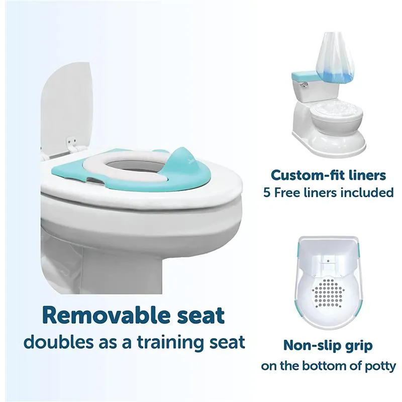 Jool Baby - Real Feel Potty with Wipes Storage, Aqua - Image 7