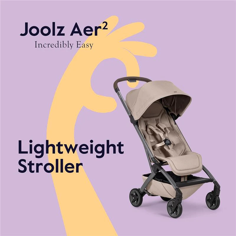 Joolz - Aer² Lightweight Compact Stroller, Sandy Taupe - Image 2