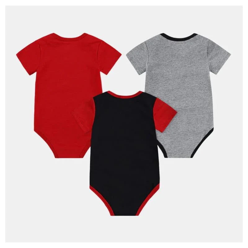 Jordan - 3Pk Brooklyn Bodysuit Set Gym Red - Image 2