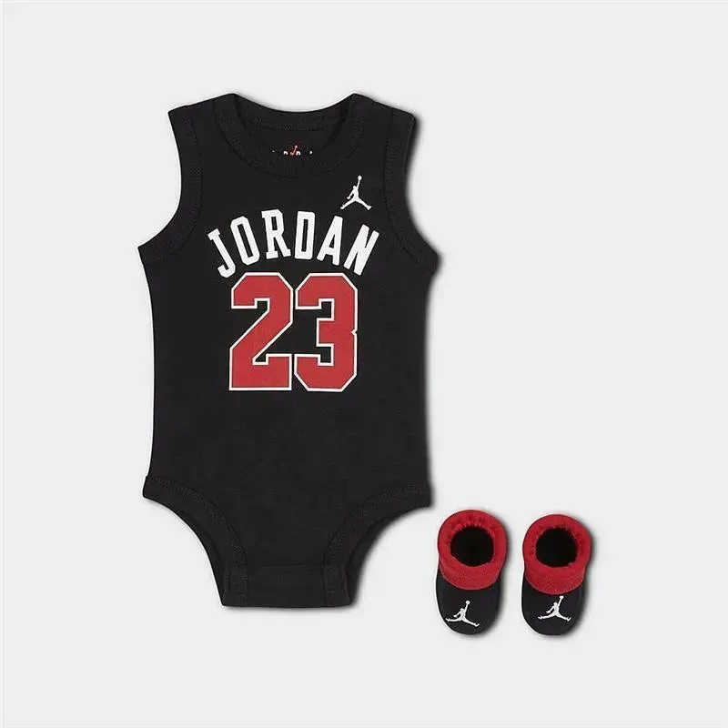 Jordan - 5Pk Baby Jersey Tank Bodysuit, Gym Red, 0/6M - Image 2