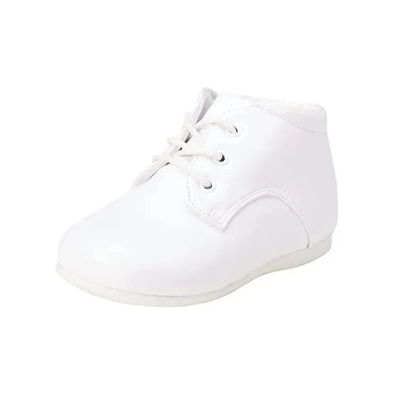 Josmo - Baby Boy Christening High Top Ankle Support Walking Shoes, White