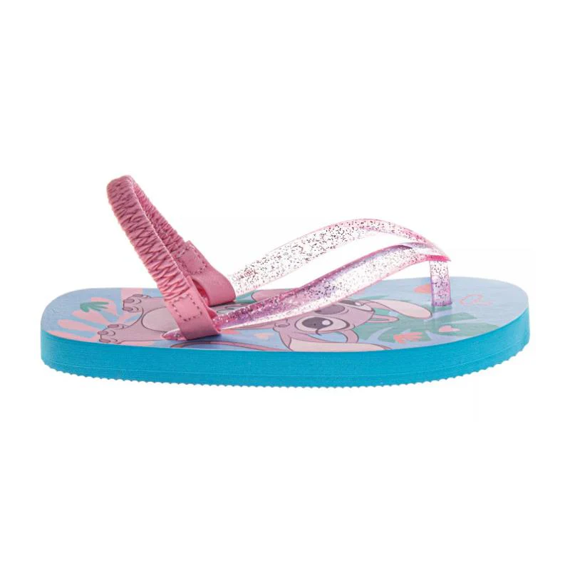 Josmo Toddler Girls Stitch and Angel Dual Sizes Flip Flop Slippers - Image 4