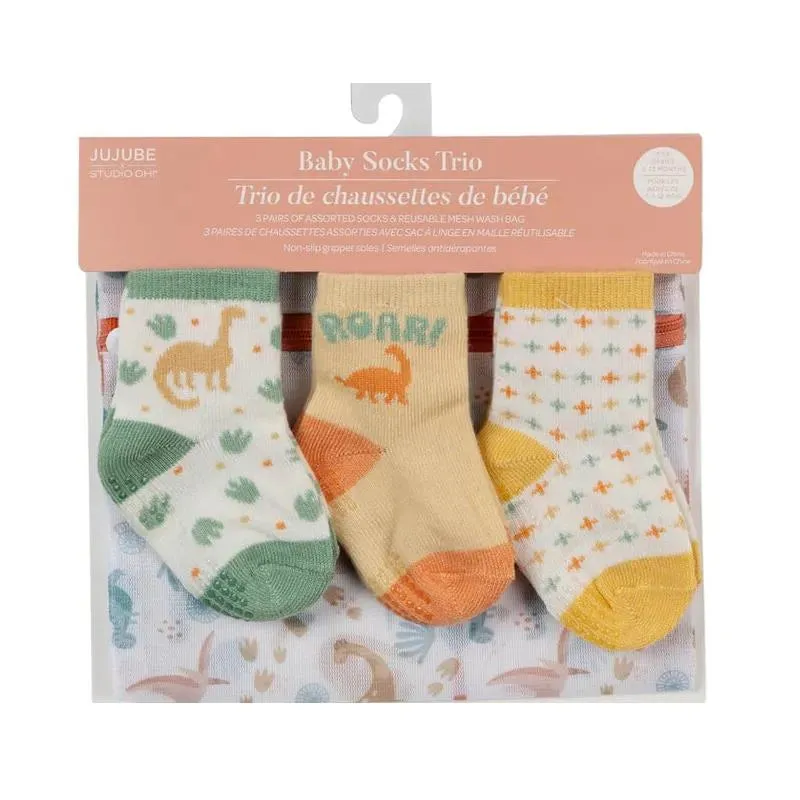 Jujube - Baby Socks Trio, Roarsome
