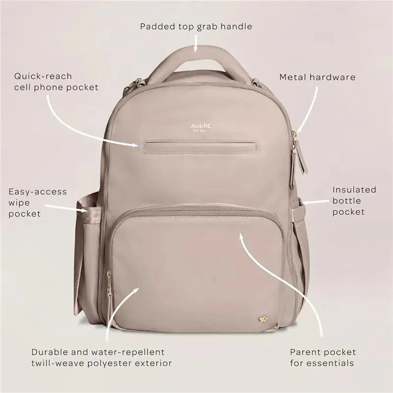 Jujube - Classic Backpack, Taupe - Image 3