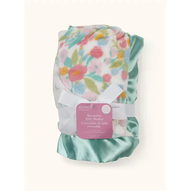 Jujube - Reversible Baby Blanket, Sweet Daisy