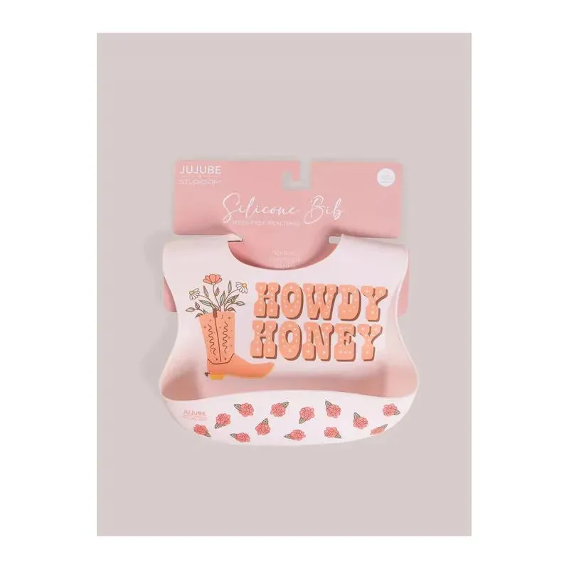 Jujube - Silicone Bib, Bloomin' Boot