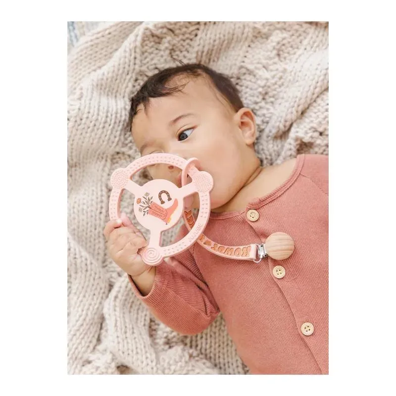 Jujube - Silicone Teether Ring With Detachable Clip, Bloomin' Boot - Image 2