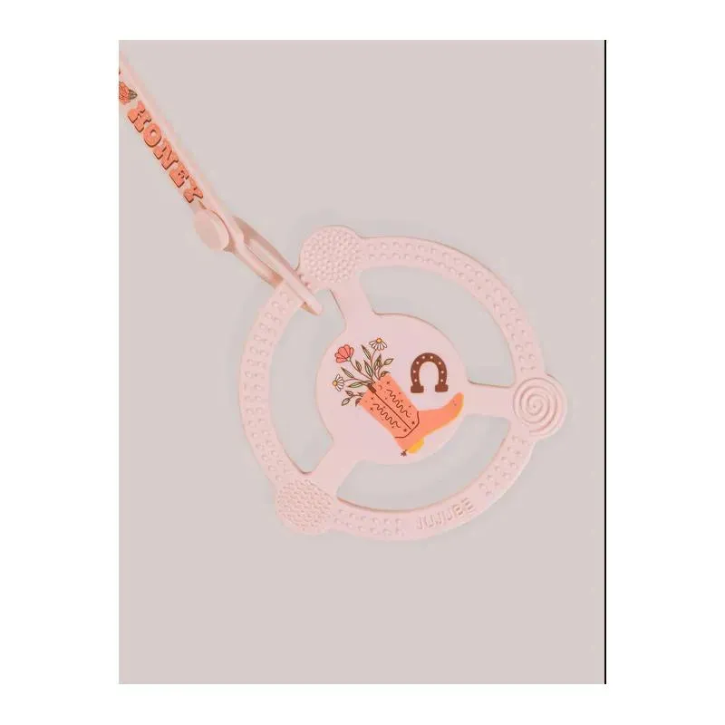 Jujube - Silicone Teether Ring With Detachable Clip, Bloomin' Boot - Image 3