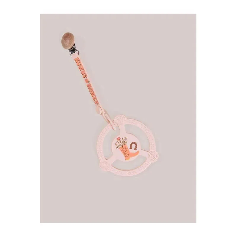 Jujube - Silicone Teether Ring With Detachable Clip, Bloomin' Boot - Image 4