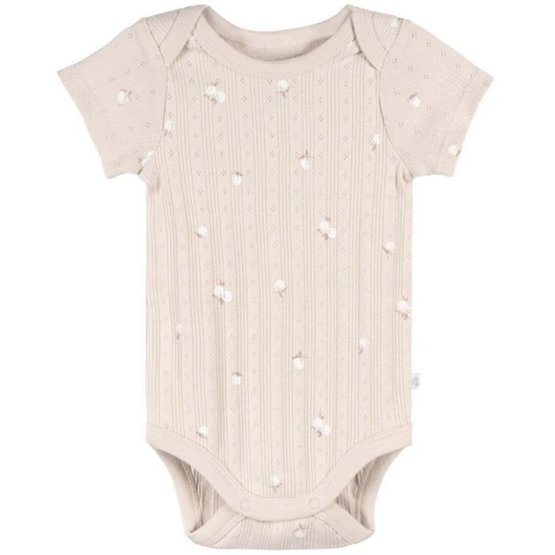 Just Born - 3Pk Baby Bodysuit Neutral Brown Prints - Image 2