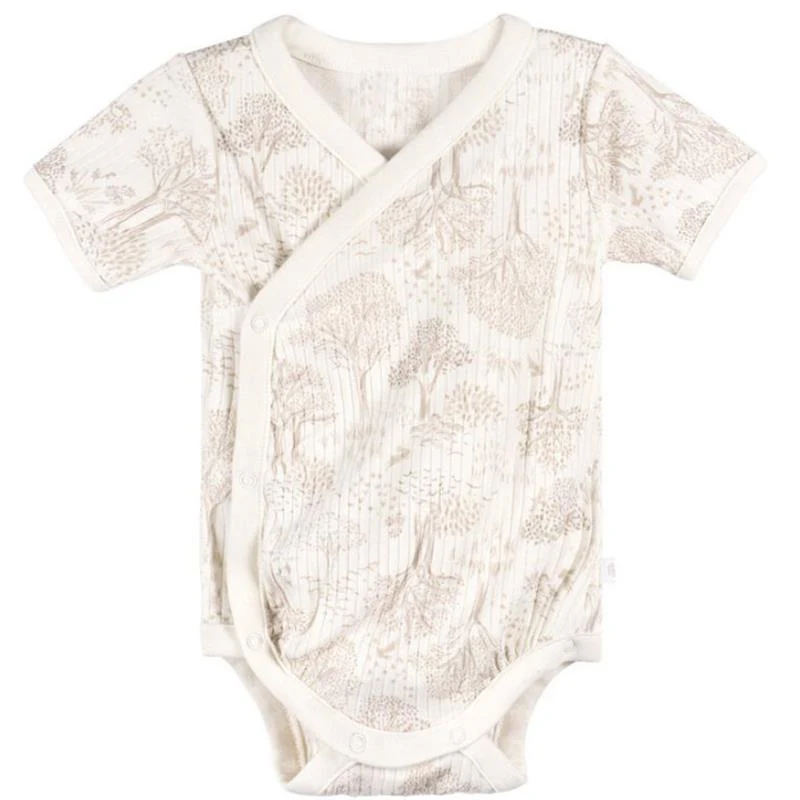 Just Born - 3Pk Baby Bodysuit Neutral Brown Prints - Image 3