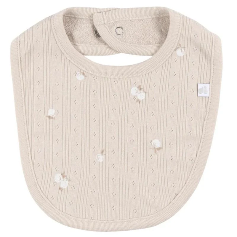 Just Born - 3Pk Bibs Neutral One Size Ivory - Image 4