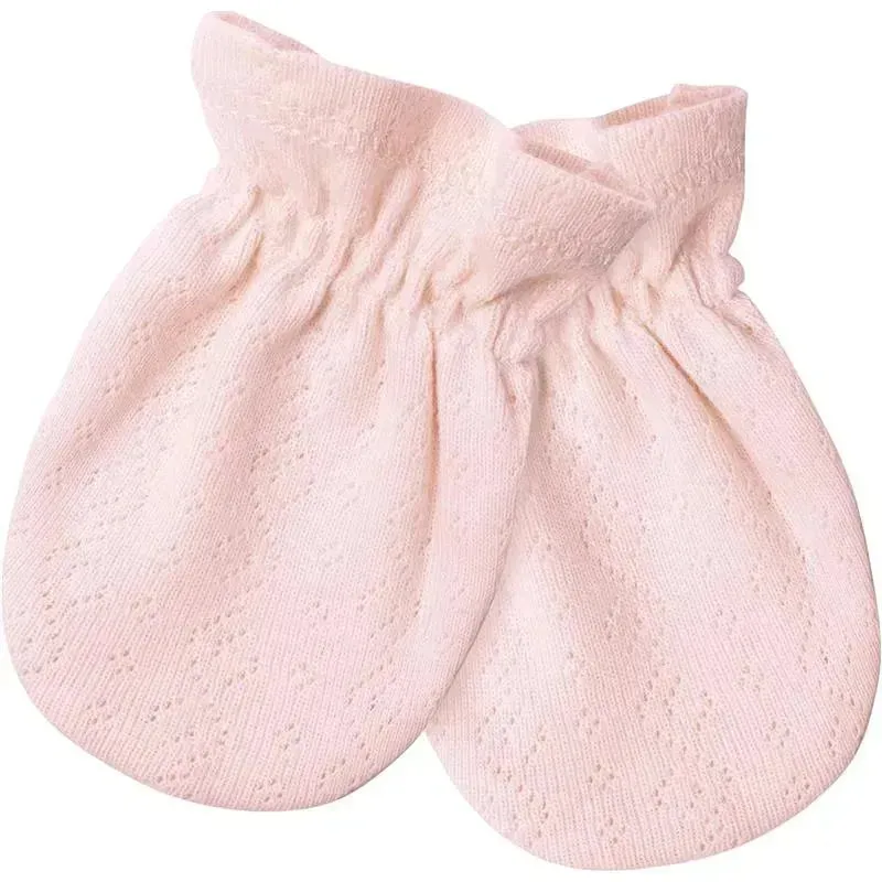 Just Born - Baby-girls 4-piece Caps & Mittens SetMittens, Dusty Pink and Floral, 0-6M - Image 5