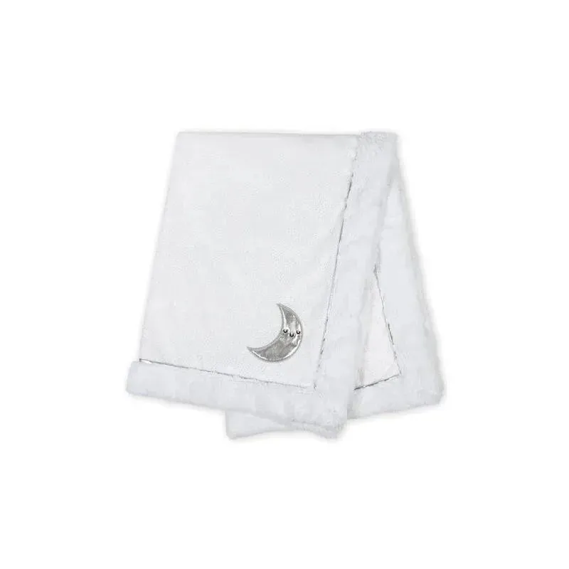 Just Born - Baby Neutral Plush Blanket, Moon