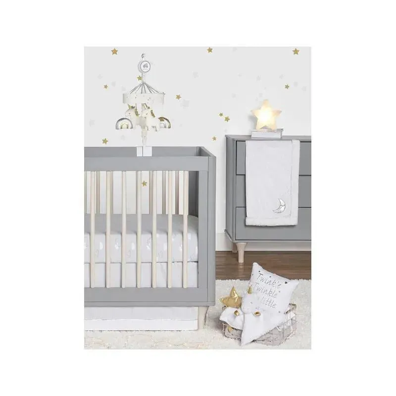 Just Born - Baby Neutral Plush Blanket, Moon - Image 6