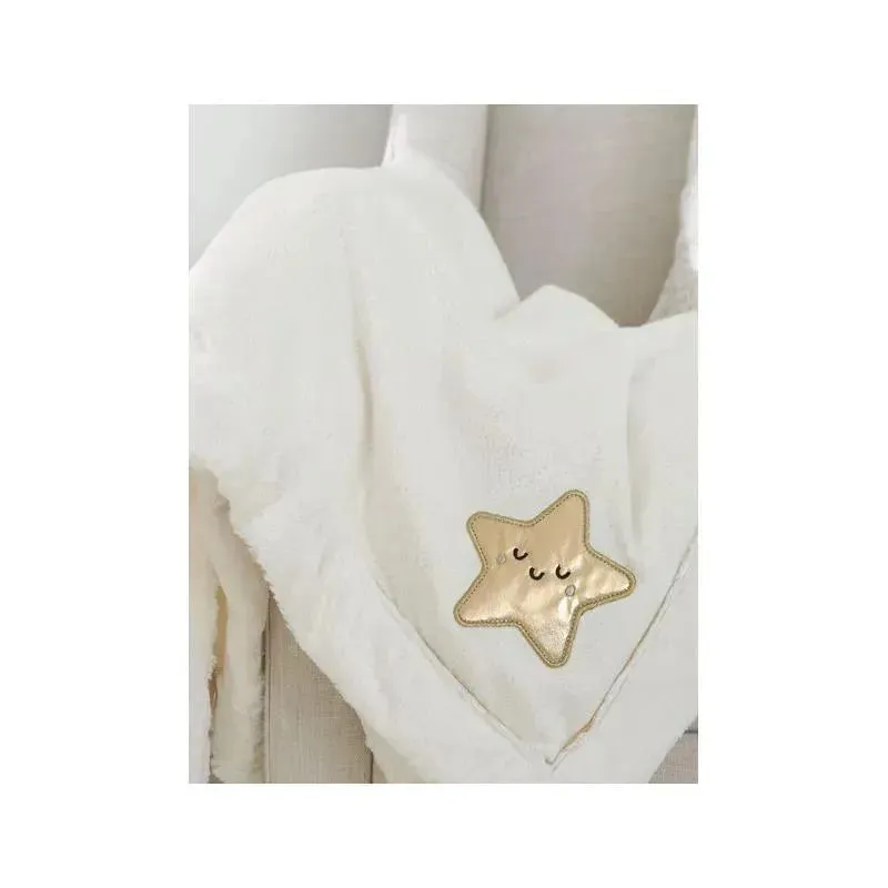 Just Born - Baby Neutral Plush Blanket, Star - Image 2