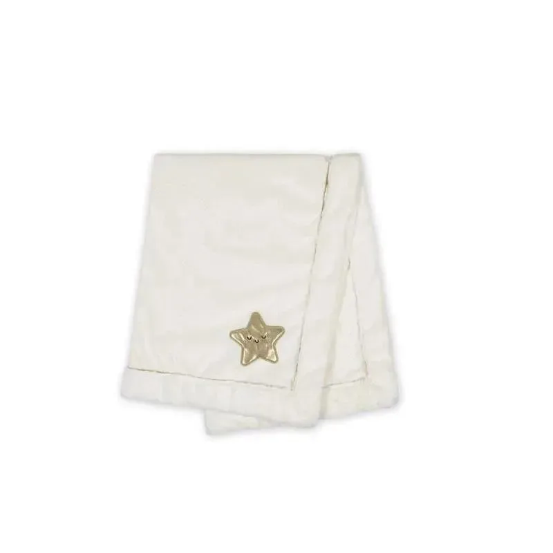 Just Born - Baby Neutral Plush Blanket, Star - Image 5