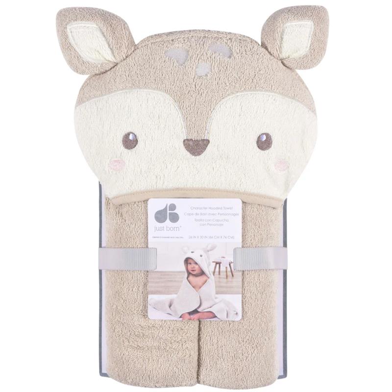 Just Born - Baby & Toddler Character Terry Towel Neutral Tan - Image 3