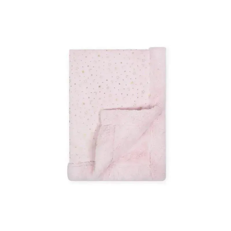 Just Born - Sparkle Sherpa Blanket, Pink