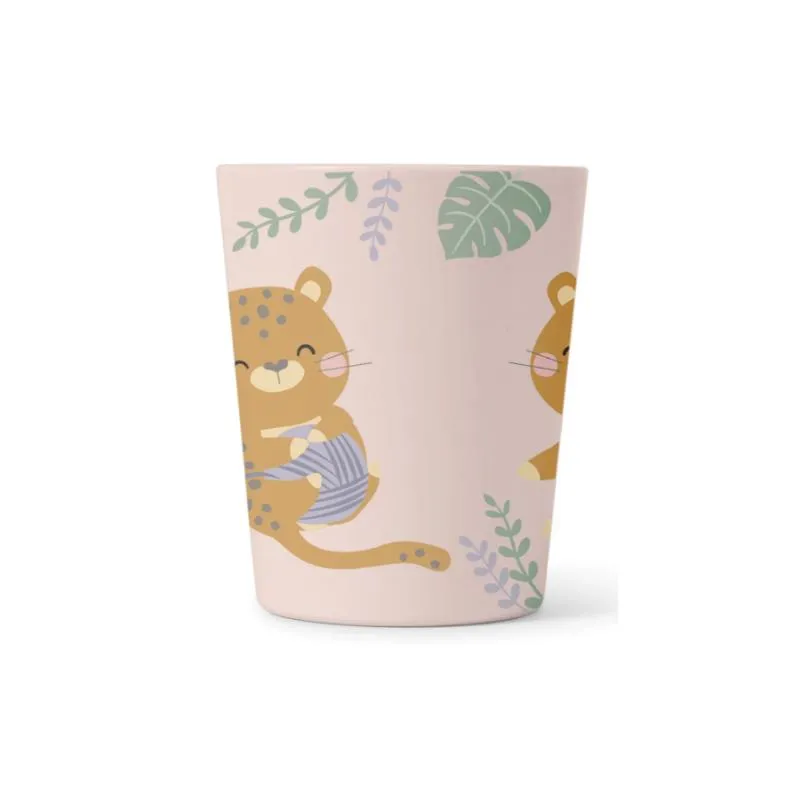 Kalencom - Jungle Cheetahs 5 Piece Feeding Set, Pink - Image 4