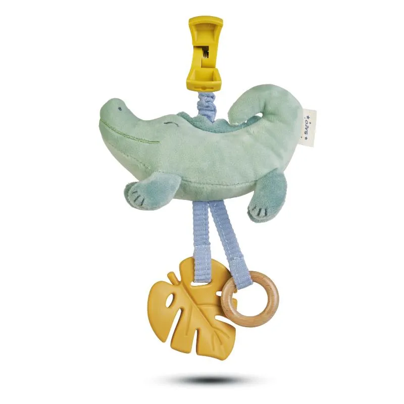 Kalencom - Jungle Party Pull Down Rattle, Crocodile