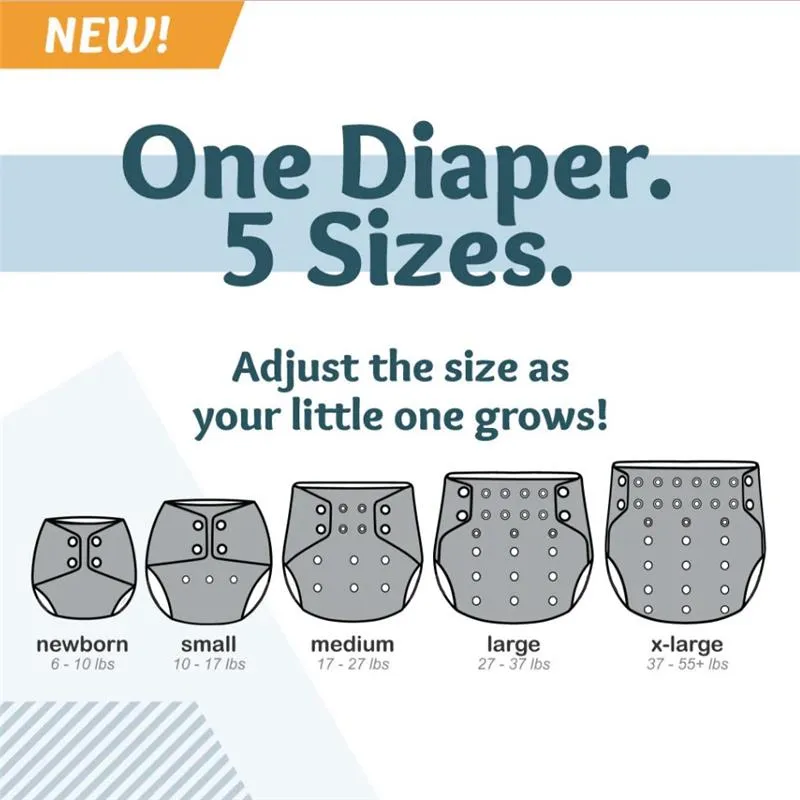 Kanga Care - Rumparooz G3 One Size Pocket Cloth Diaper, Thunder Puff - Image 6