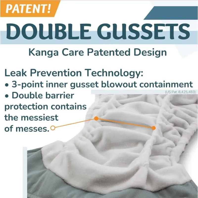 Kanga Care - Rumparooz G3 One Size Pocket Cloth Diaper, Thunder Puff - Image 8
