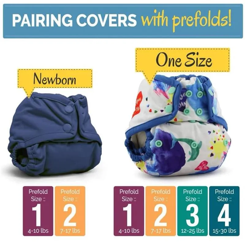 Kanga Care - Rumparooz One Size Cloth Diaper Covers, Pebble Tapue - Image 4