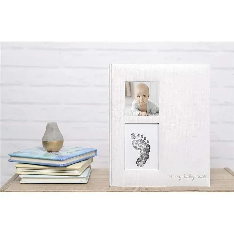 Kate & Milo - Linen Babybook With Print And Ink Pad - Image 5