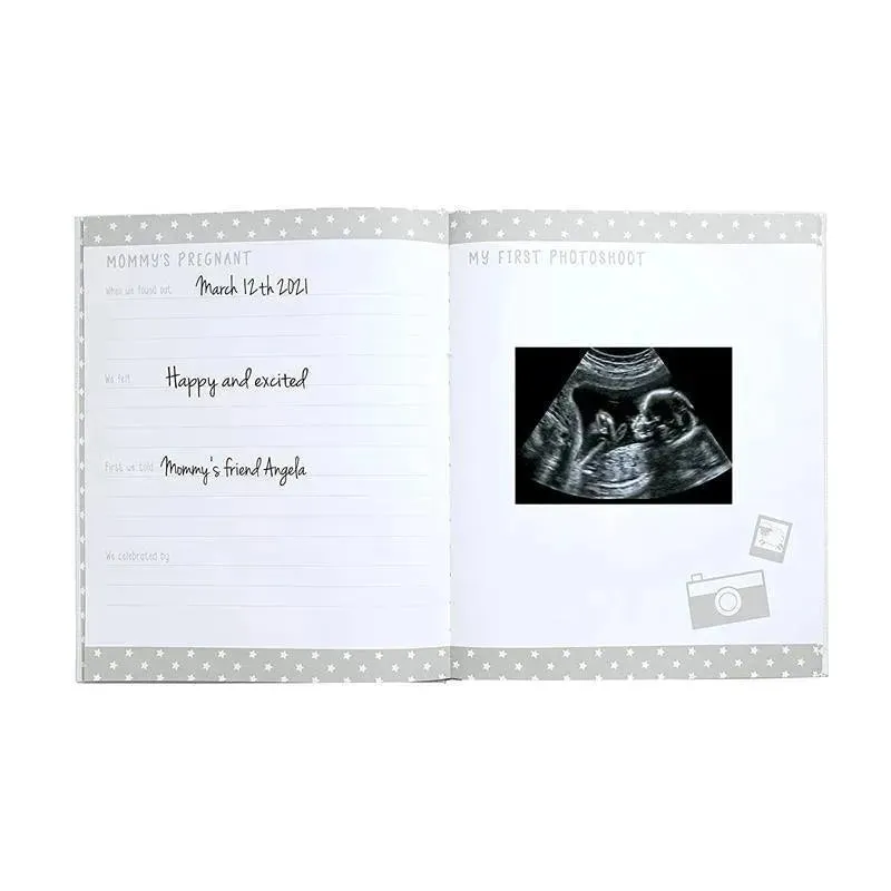 Kate & Milo - Linen Babybook With Print And Ink Pad - Image 7