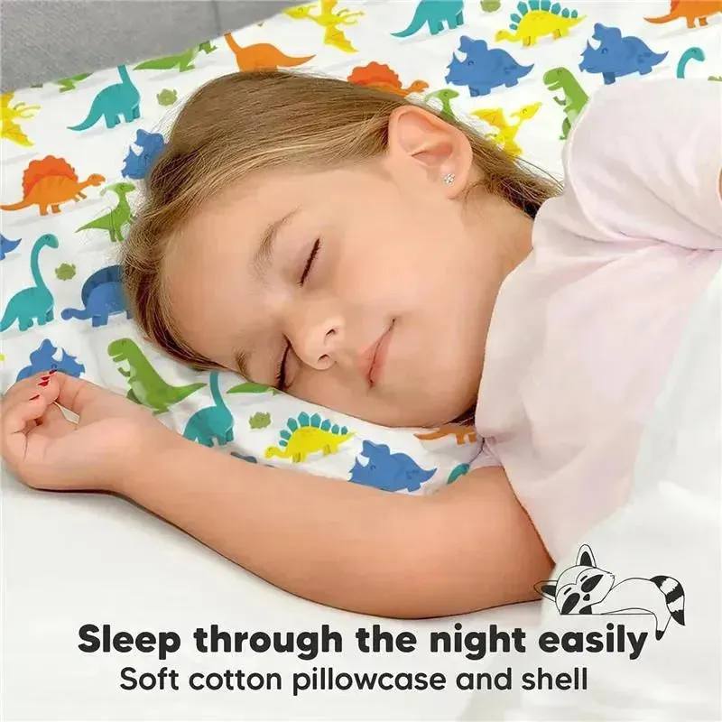 Keababies - 13X18 Toddler Pillow With Pillowcase, Happy Dino - Image 9