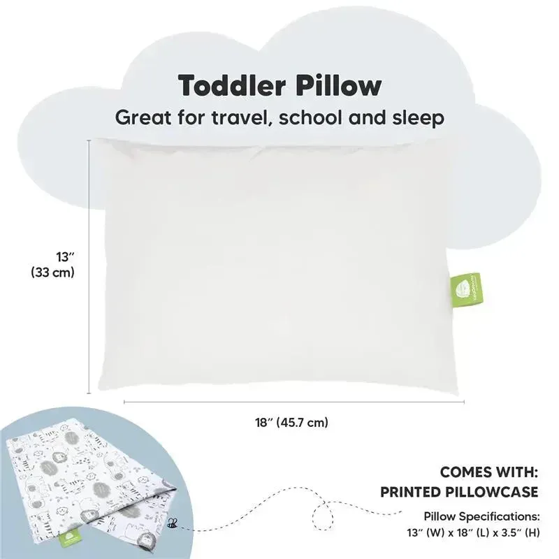 Keababies - 13X18 Toddler Pillow With Pillowcase, Keasafari - Image 2