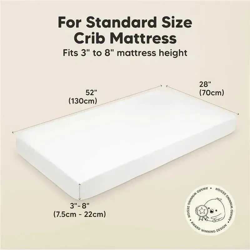 Keababies - 2-Pack Organic Cotton Fitted Crib Sheet, Rose - Image 2