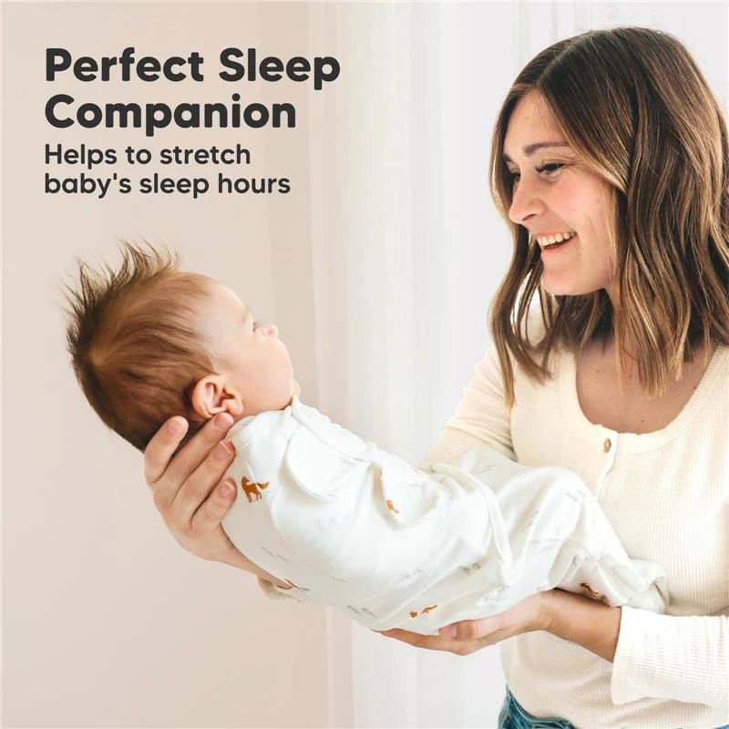 Keababies - 3Pk Soothe Zippy Baby Swaddles, Newborn Sleep Sack, Forest Grey - Image 9