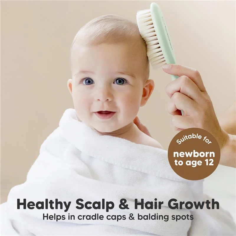 Keababies - Hair Brush & Comb Set, Sage - Image 3