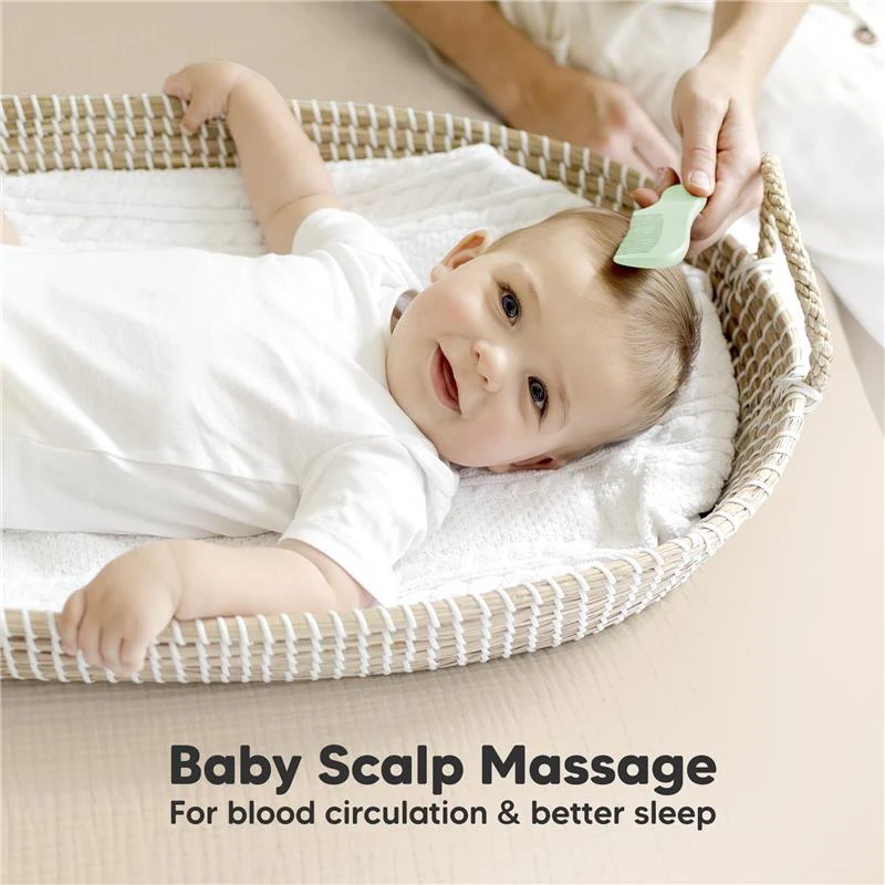 Keababies - Hair Brush & Comb Set, Sage - Image 5