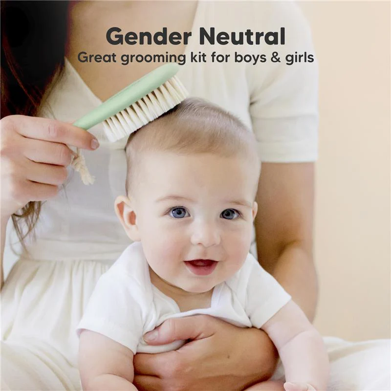 Keababies - Hair Brush & Comb Set, Sage - Image 8