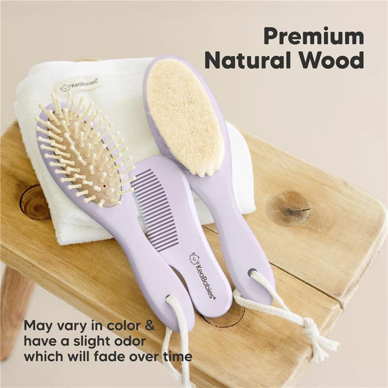 Keababies - Hair Brush & Comb Set, Thistle - Image 7