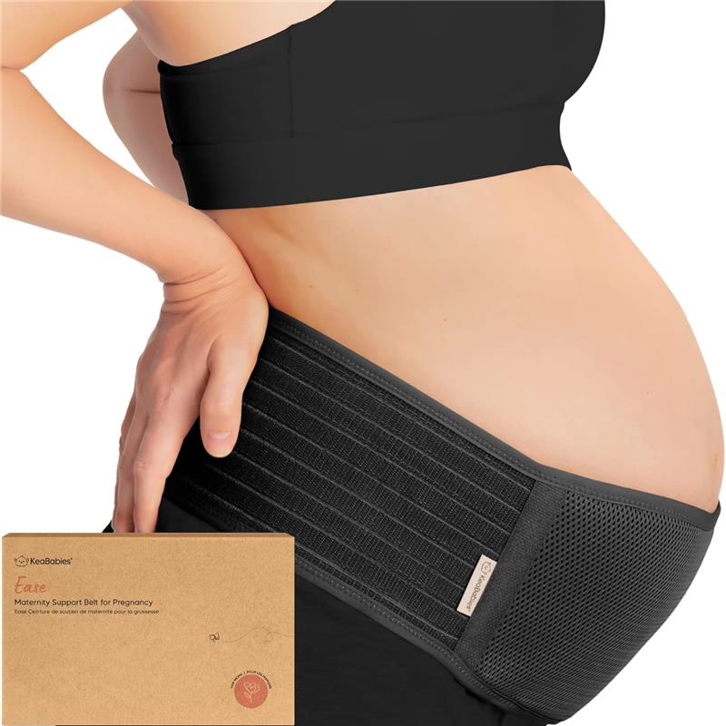 KeaBabies - Maternity Belly Bands for Pregnant Women, Black