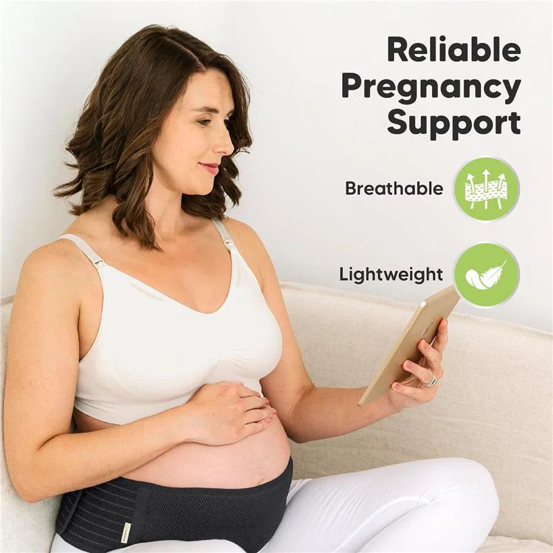 KeaBabies - Maternity Belly Bands for Pregnant Women, Black - Image 8